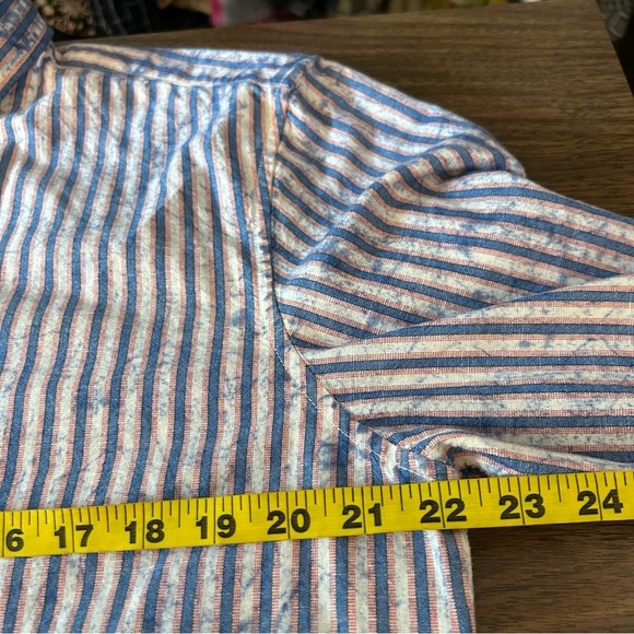 ❤️ Gap Striped Blue and White Men's Shirt L - Picture 7 of 10